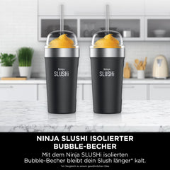 Ninja SLUSHi isolierter Bubble-Becher mit Deckel und Trinkhalm