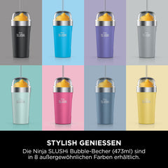 Ninja SLUSHi isolierter Bubble-Becher mit Deckel und Trinkhalm
