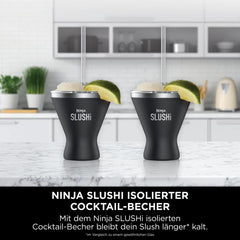 Ninja SLUSHi isolierter Cocktailbecher mit Deckel 2er-Set