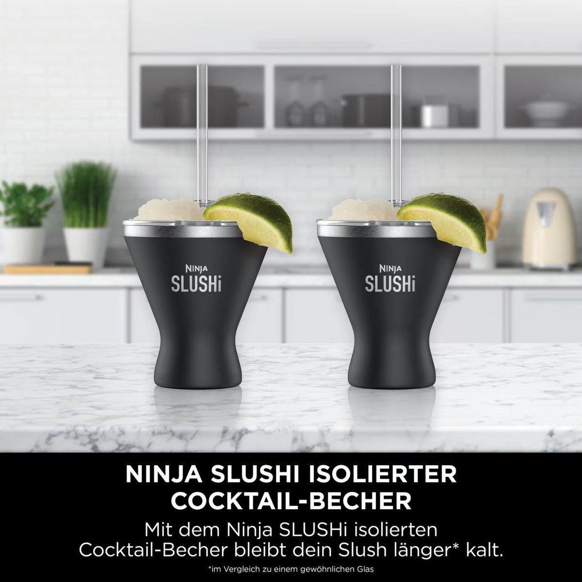 Ninja SLUSHi isolierter Cocktailbecher mit Deckel 2er-Set