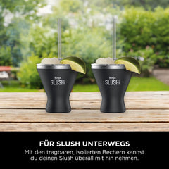 Ninja SLUSHi isolierter Cocktailbecher mit Deckel 2er-Set